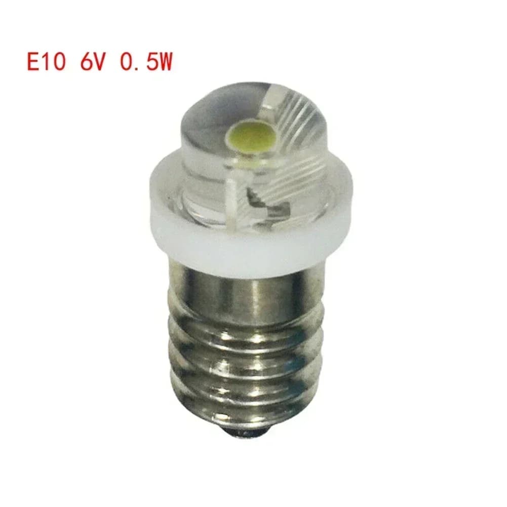 1pcs Long-Lasting 0.5W E10 LED Bulb DC 3V/4.5V/6V 6000K Color Temperature White Light Color 180° Beam Angle Camping Equipment - 4
