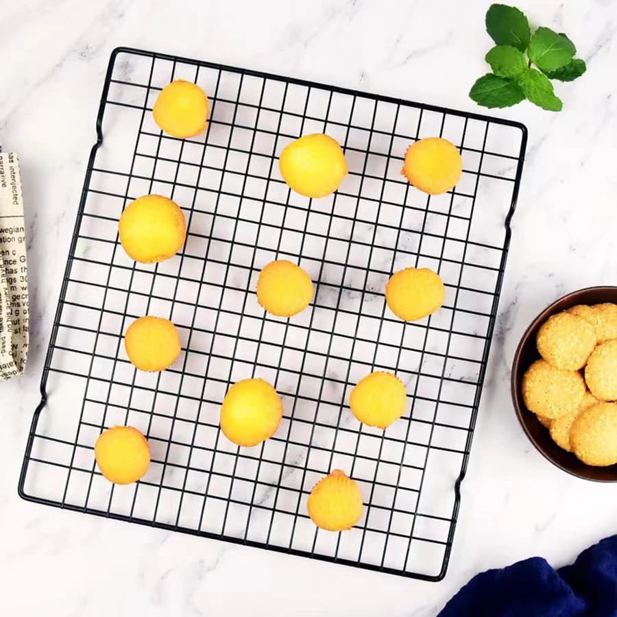 1PC kitchen grill Cooking oven Baking tools Cookie Bread Pizza Cake Cooling rack Multi-purpose stainless steel food rack - 5