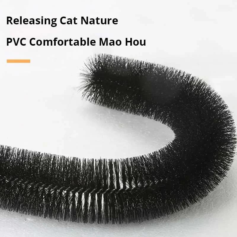 Cat Toy Arch Self Groome Pamper Feline with A Massage Grooming Rubbing Brush with Scratching Pad Toy for Cats Interactive Toys - 3