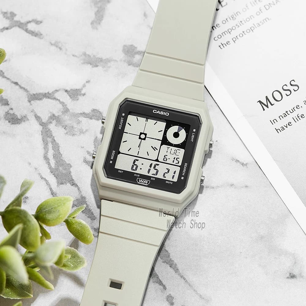 Casio watch for Neutral 2023 New styles Set top brand luxury Waterproof Quartz Wrist watch dual display Vintage Square LF-20W - 3