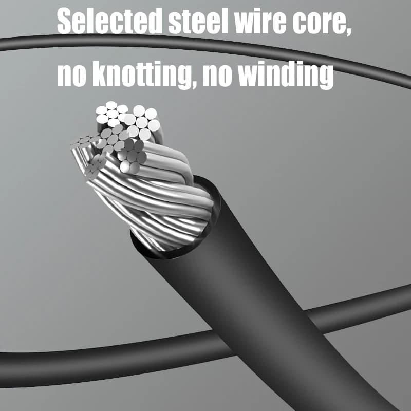 Professional Speed Jump Rope with 360° Swivel Ball Bearings, 3 Meters Adjustable Rope Anti-Skip Handle for Fitness &MMA Training - 3