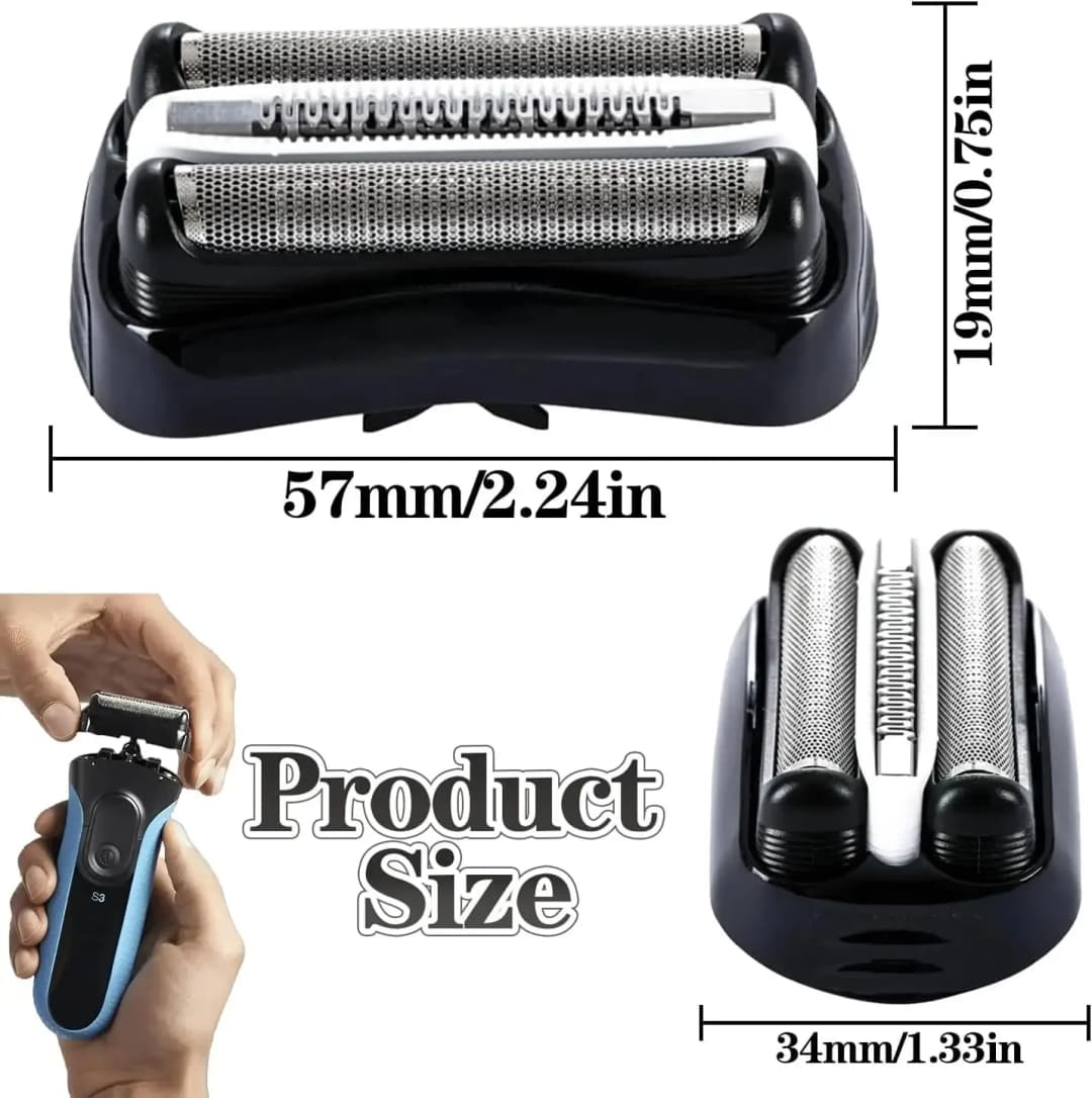 32B Shaver Replacement Head for Braun Series 3 3000s 3010s 3020s 3030s 3040s 300s 301s 310s 320s 330s 340s Electric Shaver - 6