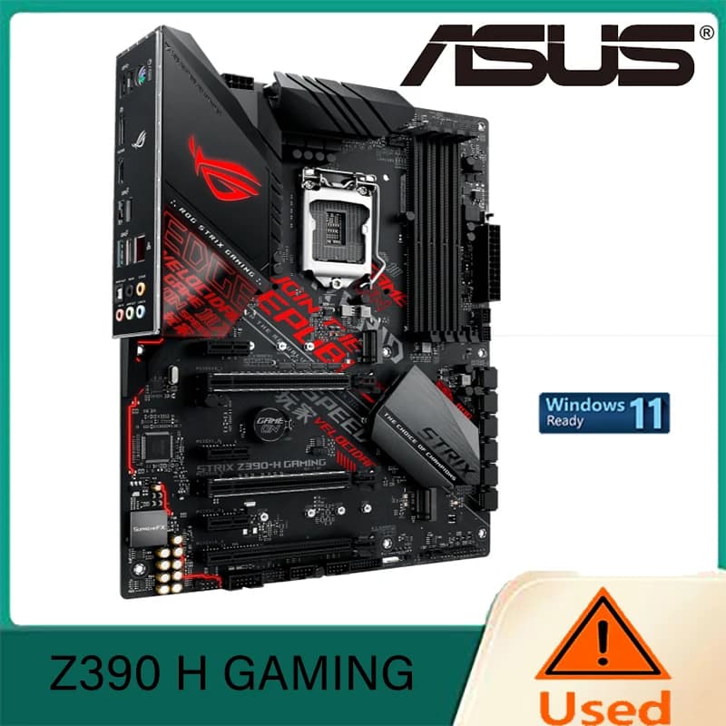لوحة أم ASUS ROG Strix Z390-H Gaming LGA1151 (إنتل الجيل الثامن والتاسع) ATX DDR4 DP HDMI M.2 USB 3.1 Gen2 Gigabit LAN - 2