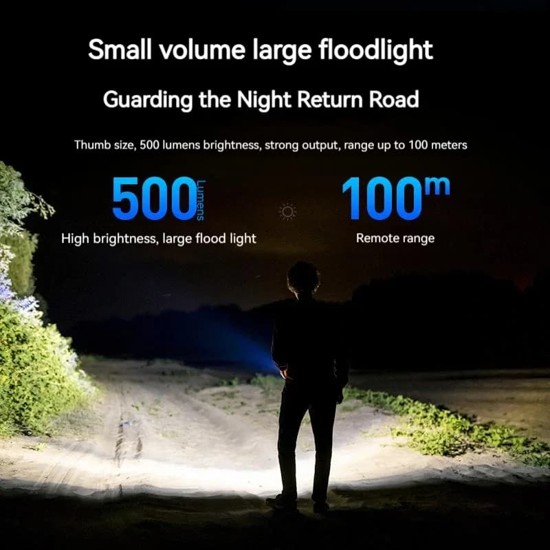 كشاف PHILIPS EDC LED قابل لإعادة الشحن، مصباح صغير، كشاف مفاتيح EDC، مصباح تخييم للمشي والدفاع عن النفس - 3