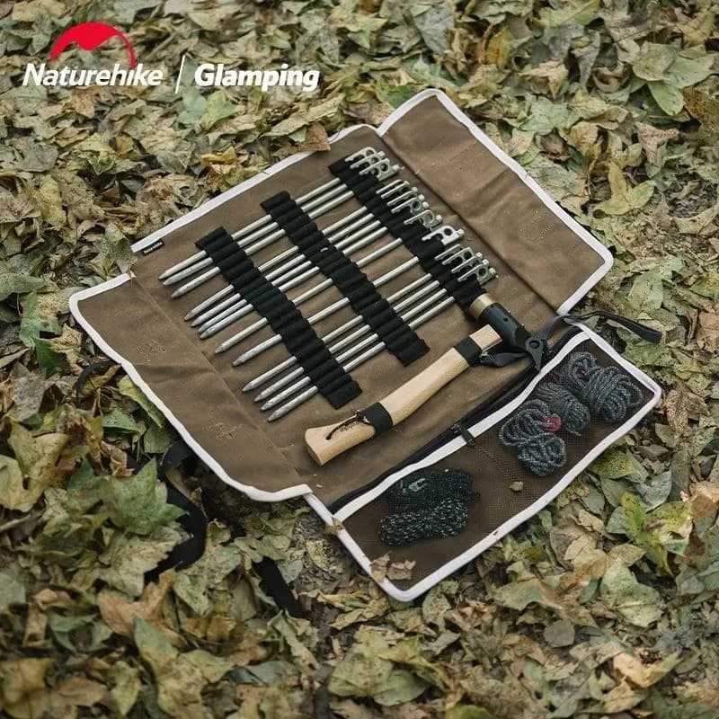 Naturehike-Tent Stakes Bag Outdoor Camping Tent Pegs Ground Anchors accessories Storage Bag - 3