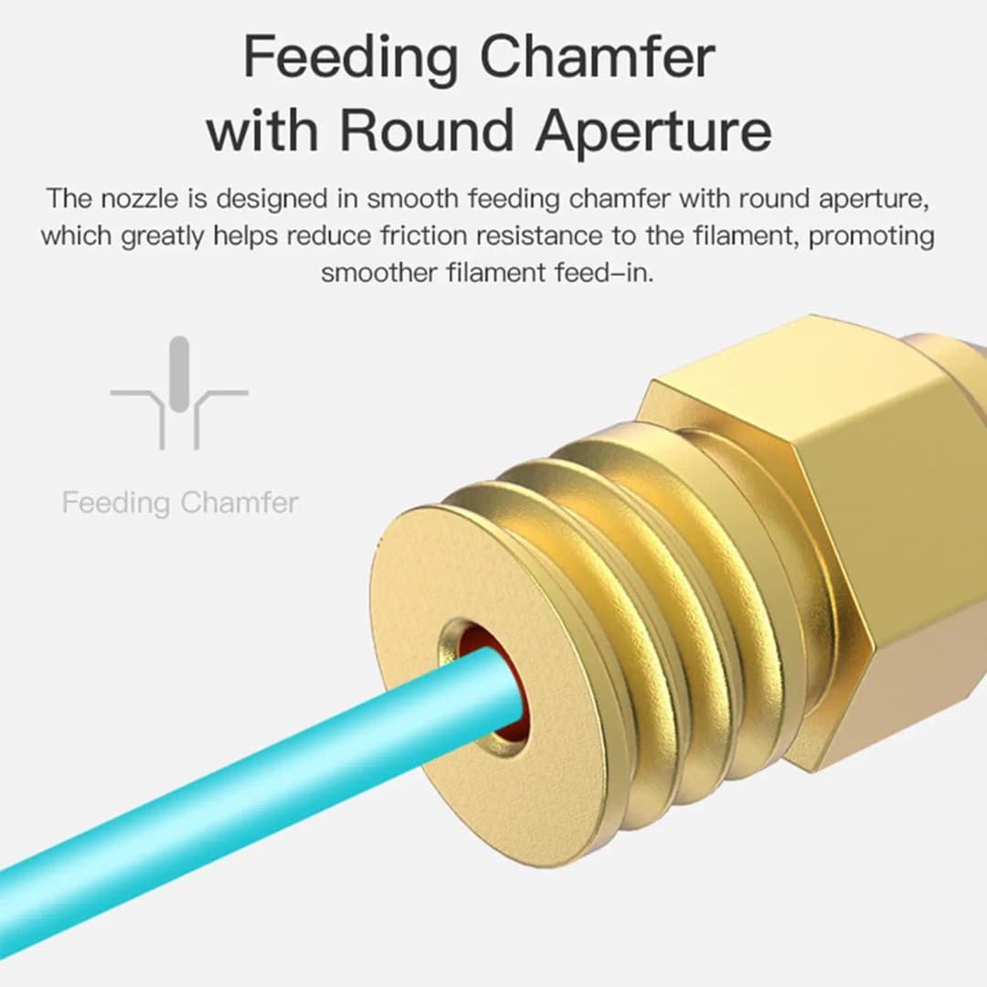 Creality Original CR-6 SE/Ender 3 S1 Brass Nozzles Hotend Extruder Nozzles forEnder 3 S1 Pro/S1 Plus/V2 Neo/Neo 3D Printer Parts - 3