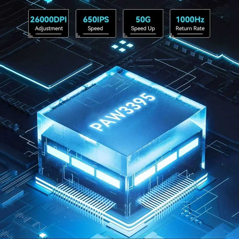 Attack Shark  X3Pro X3 Wireless Mouse Lightweight PAW3395 26000dpi Tri-Mode Connection Macro Gaming Mouse  for Win/Xbox/PS/Mac - 4
