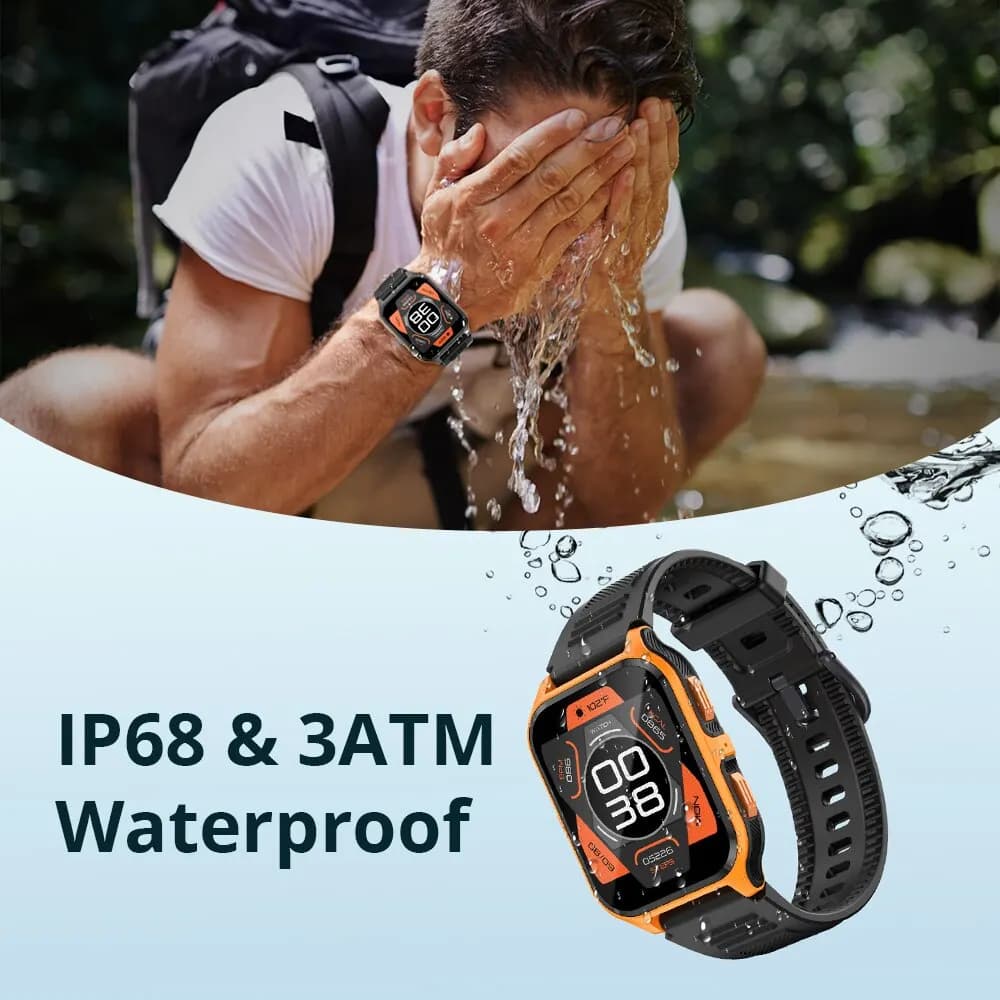COLMI P73 1.9" Outdoor Military Smart Watch Men Bluetooth Call Smartwatch For Xiaomi Android IOS, IP68 Waterproof Fitness Watch - 6
