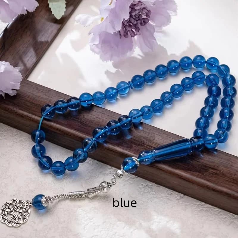 45pcs10mm gift box Mousselin prayer beads, Middle East Tesbiha prayer bracelet, Ramadan rosary gift - 4