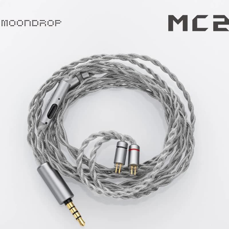 MOONDROP MC2 microphone upgrade cable 3.5mm 0.78mm 2pin oxygen-free copper and silver plating - 6