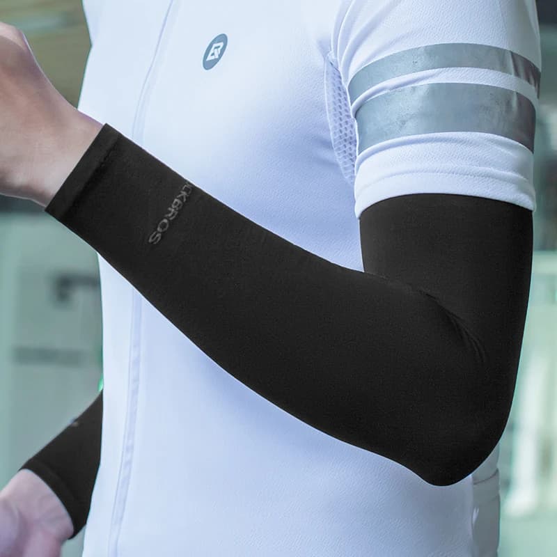 ROCKBROS Ice Silk Bicycle Sleeves Summer Breathable Cycling Arm Protection Outdoor Sun UV Protect Sports MTB Road Bike Sleeves - 4