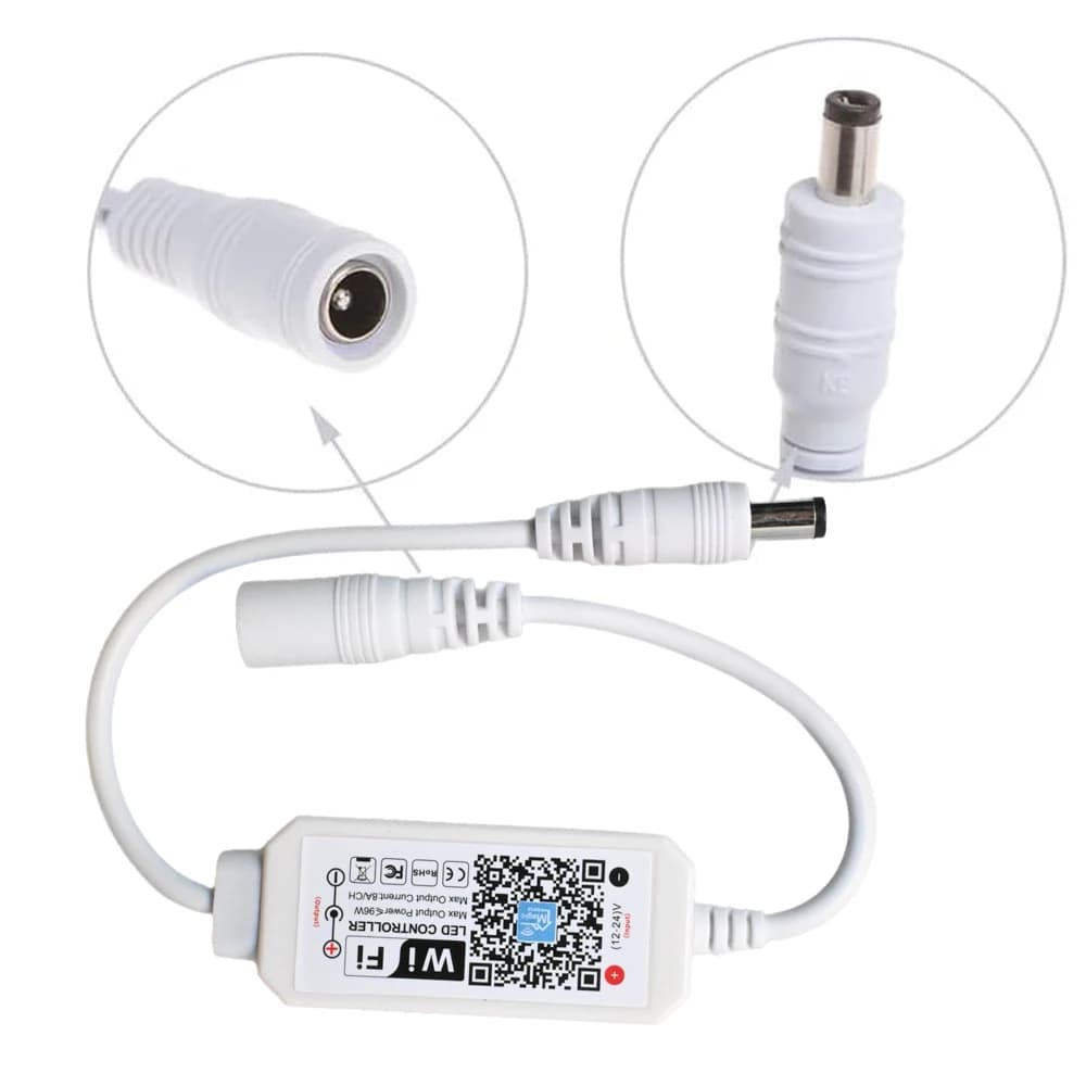 جهاز تحكم ذكي بإضاءة LED عبر واي فاي DC 12V 24V خافت تطبيق MAGIC التحكم عن بعد بالصوت لإضاءة شرائط LED أحادية اللون COB 2835 - 2