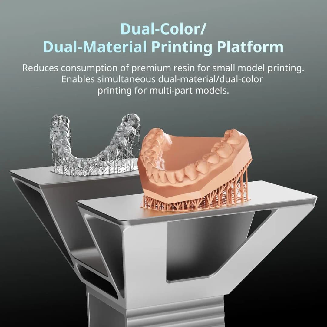 طابعة ANYCUBIC Photon P1 ثلاثية الأبعاد براتين 14K، مع قدرة ثنائية اللون/المواد، هيكل طباعة متين، شاشة LCD أحادية 10.1 بوصة - 2