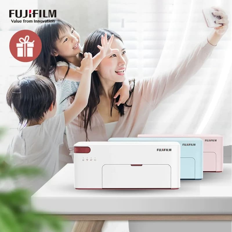 طابعة صور محمولة Fujifilm Xiaoqiaoyin طباعة حرارية بالتصعيد الجيل الثاني واي فاي Princiao Smart 2 للهاتف المحمول - 2