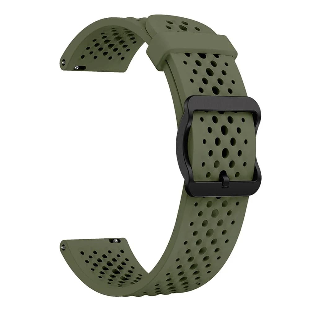سوار رياضي قابل للتنفس بعرض 22 ملم لساعة COROS Pace 3، حزام سيليكون لساعة COROS APEX 2 Pro Apex 46 ملم، حزام ساعة ذكية - 4