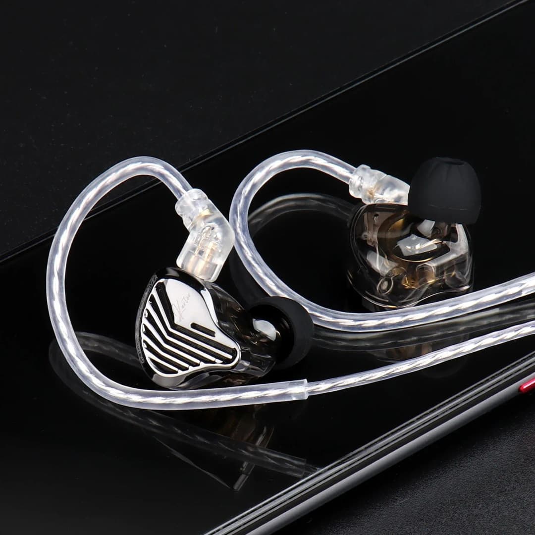 سماعات أذن Kz Gk Kunten 1DD ديناميكية هاي فاي IEMs مع كابل قابل للفصل 2pin من المعدن لعشاق الألعاب والصوتيات - 4