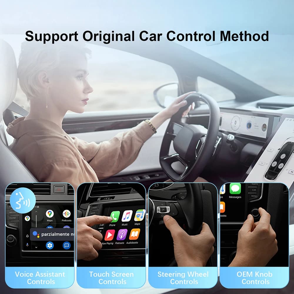 محول Android Auto لاسلكي جديد 2025، من سلكي إلى لاسلكي Carplay، صندوق ذكي USB، تشغيل فوري، ترقية عبر الإنترنت، اتصال WiFi تلقائي - 6