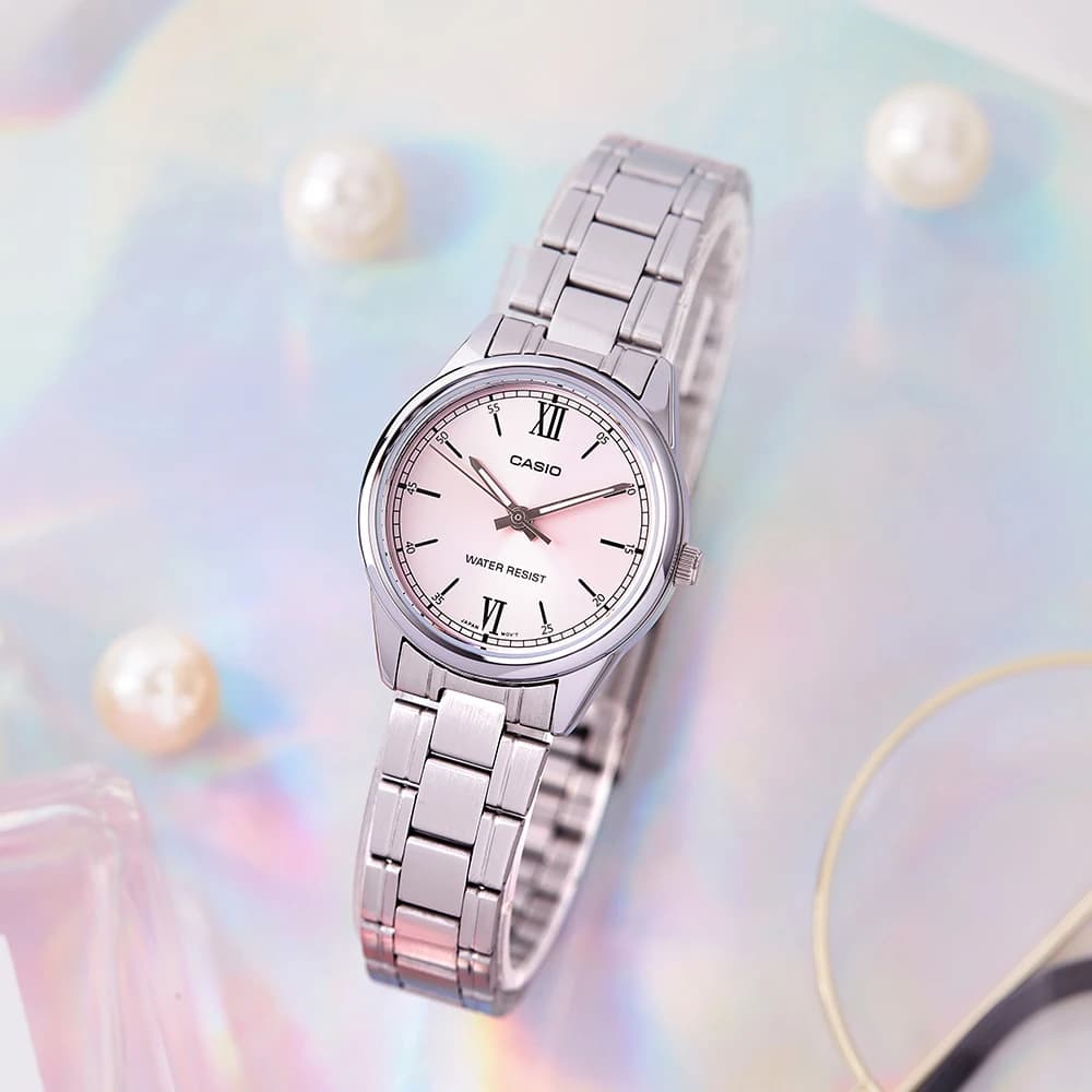 Casio Women's Quartz Watch with Steel Strip Fashion Timepiece for Stylish Accurateness LTP-V005D-4B2/7B2 - 3