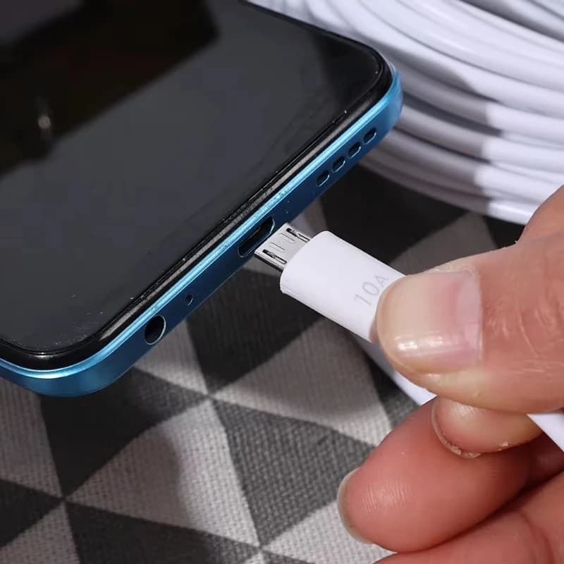 كابل مايكرو USB من NNBILI، 3 قطع، 10 أمبير، شحن سريع، كابل USB لهواتف سامسونج جالاكسي S7 وS6 وPS4 وMP3 والتلفزيون والأندرويد، كابلات بيانات 1 متر - 3