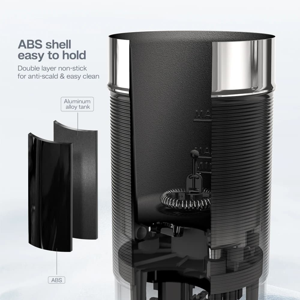 HiBREW Milk Frother Frothing Foamer Chocolate Mixer Cold/Hot Latte Cappuccino fully automatic Milk Warmer Cool Touch M1A - 6