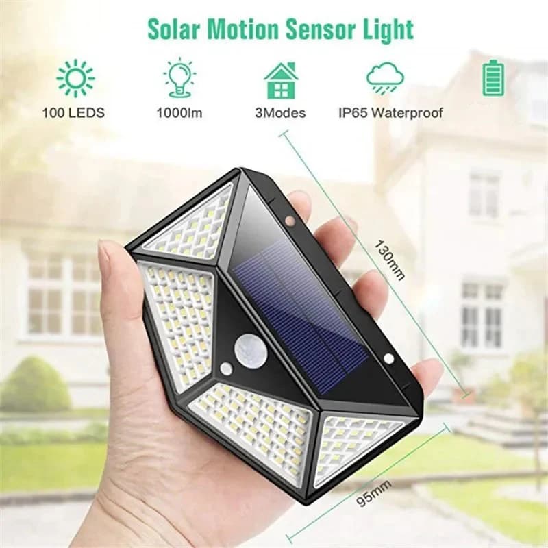 Multifunctional Solar Lamp Outdoor Garden Decoration Solar Led Light Waterproof Sunlight Powered Spotlight with Motion Sensor - 6