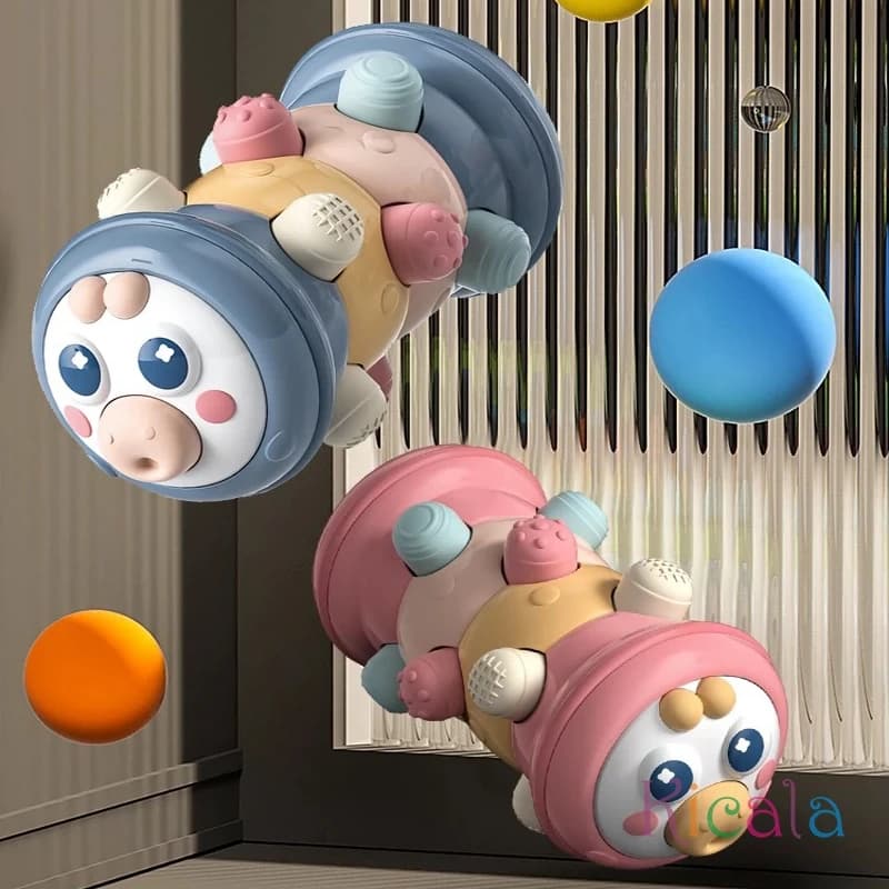 Baby Crawling Roller Toy Fitness Educational Activity Roller Infant Tummy Time Development Sensory Toys for Baby 0 12 Months - 6
