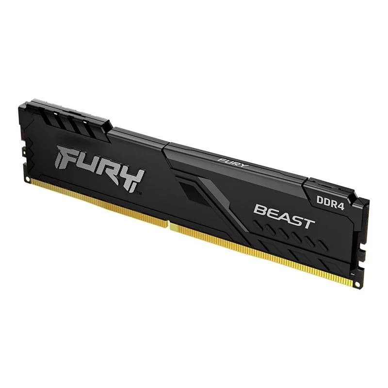 ذاكرة رام Kingston BEAST DDR4 بسرعات 3200 ميجاهرتز و2666 ميجاهرتز و3600 ميجاهرتز و2400 ميجاهرتز بسعات 8 جيجابايت و16 جيجابايت و4 جيجابايت لذاكرة سطح المكتب للألعاب PC4-25600 وPC4-19200 و288Pin DIMM - 2