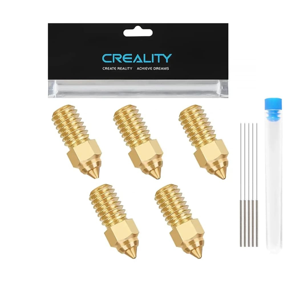 مجموعة فوهات Creality Ender 3 V3 SE 5 قطع 0.2/0.4/0.6/0.8/1.0 M6 لطابعات Ender 3 V3 SE، Ender 5 S1، Ender 7، Spider 1.0 Hotend