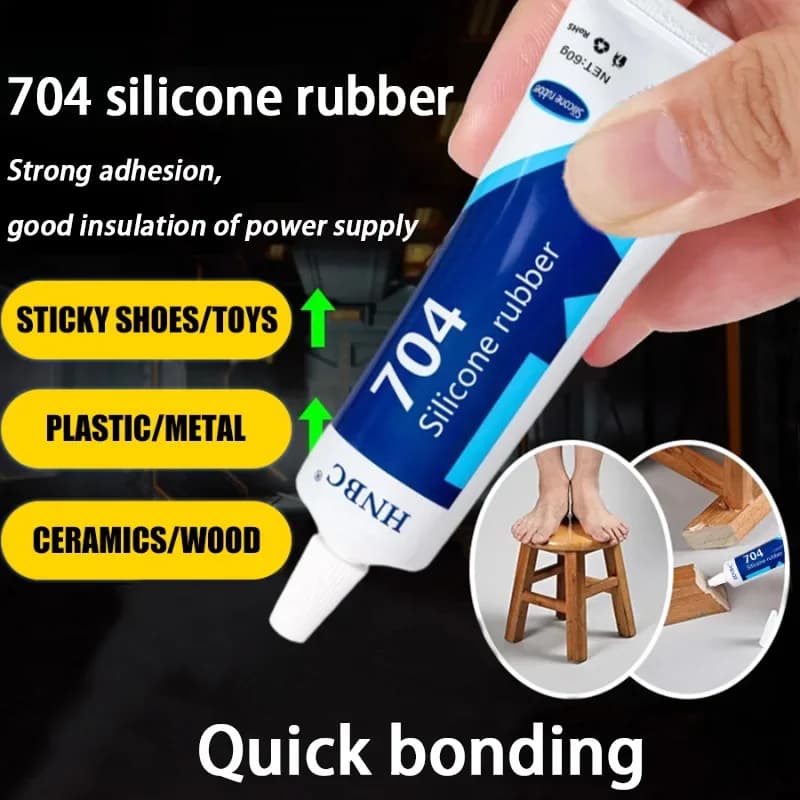 704 Silicone Rubber High-Temperature Resistant Electronic Waterproof Insulation Strong Heat-Resistant Silicone Sealing Adhesive - 2