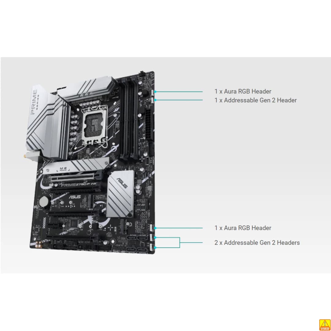 لوحة أم ASUS PRIME Z790-P WIFI مقبس Intel LGA1700 لمعالجات الجيل 14 و13 و12 ذاكرة DDR5 7200+ (OC) شريحة Z790 - 4