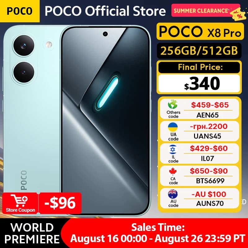 【العرض الأول عالمياً】هاتف POCO X8 Pro إصدار عالمي قريباً حدث الإطلاق في 17 مارس الساعة 05:00 بتوقيت المحيط الهادئ تابعنا