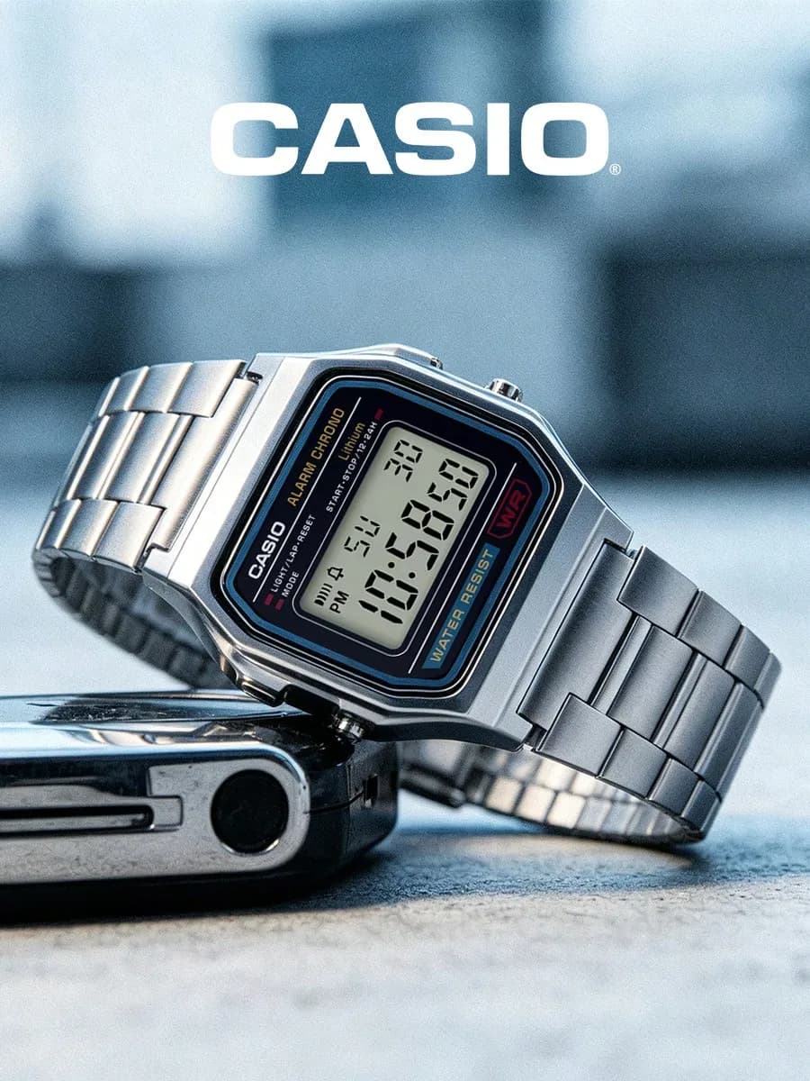 CASIO Watch for Men Women Vintage Digital Watches Retro Small Square Silver Stainless Steel Electronic Sport Relogio Masculino - 4