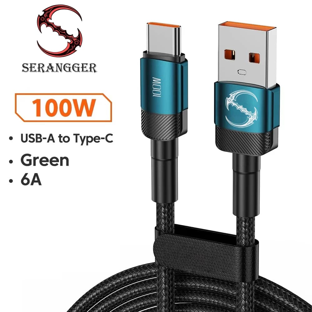 شاحن سريع PD 100W بطول 1 متر/2 متر/3 متر يو إس بي إلى كابل نوع سي شحن سريع كورد بيانات لهواتف هواوي وشاومي