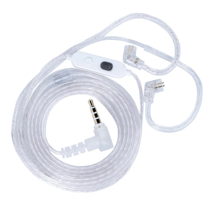 KZ-M2 كابل ترقية مطلي بالفضة مع نوع C/3.5MM ميكروفون مزدوج ل EDX Pro X AS16 Pro PRX Zenith - 2