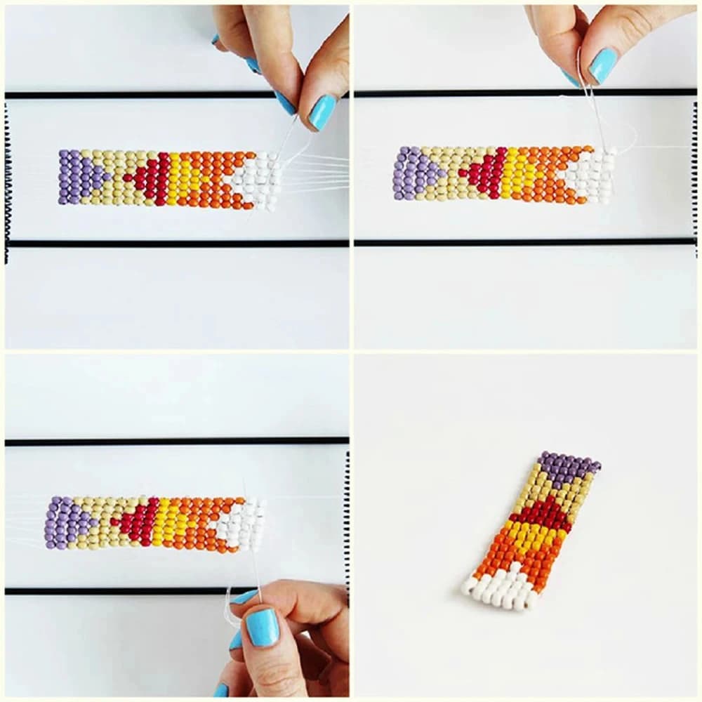 Creative Metal Bead Loom Kit Weaving Beading Loom for Jewelry Bracelet DIY Knitting Machine Handmade Beads Knitting Tool - 2