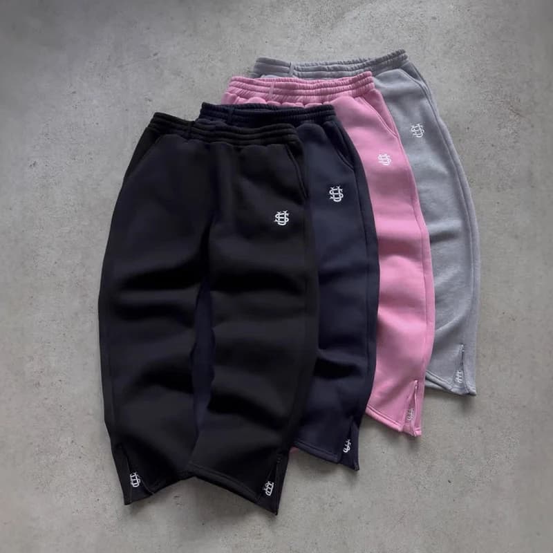 الخريف الرباط سستة Sweatpants بلون عارضة شارع العليا الهيب هوب الراب الشارع Y2K نمط السراويل عالية الخصر - 2