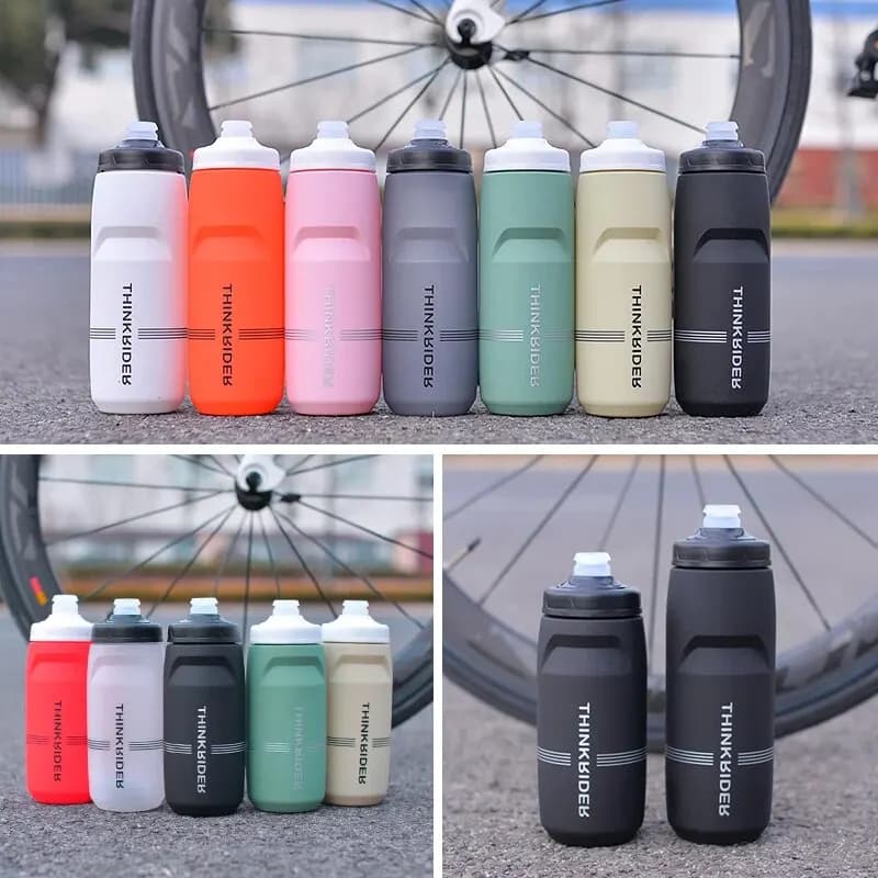 زجاجة مياه ثينكريدر للدراجة، دراجة طريق MTB، رياضات خارجية، بلاستيك، محمول، سعة كبيرة، مشروب دراجات - 5