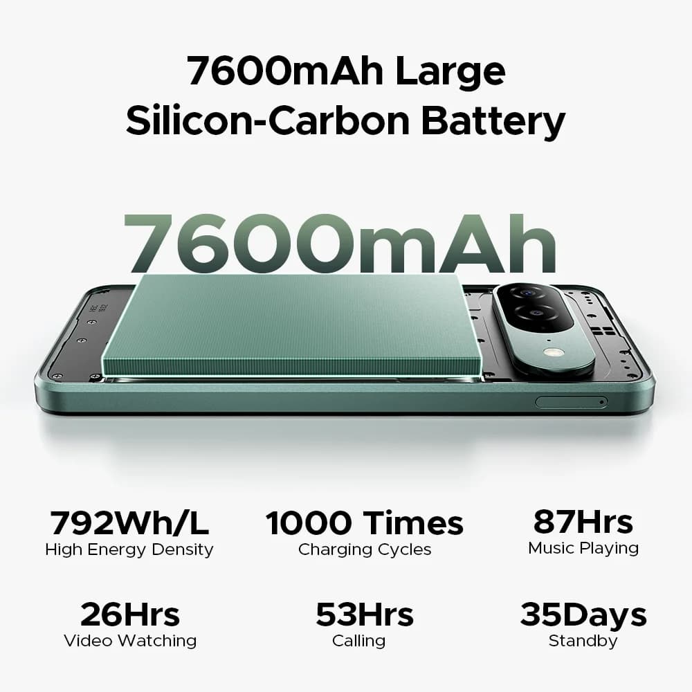 World Premiere DOOGEE B10 Smartphone 7600mAh Battery 6GB 256GB 6.6'' Display 64MP AI Camera Gemini AI Android 16 Mobile Phone - 5