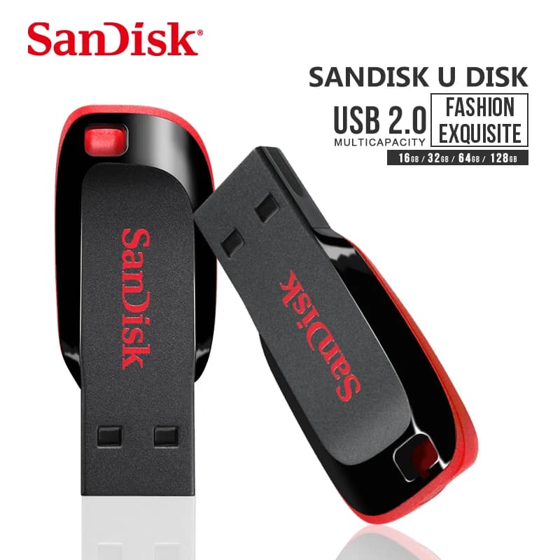 SanDisk CZ50 USB 2.0 Flash Drive 128GB 64GB 32GB U Disk 16GB USB2.0 Mini Pen Drive Usb Memories Flash USB Stick for computer - 5