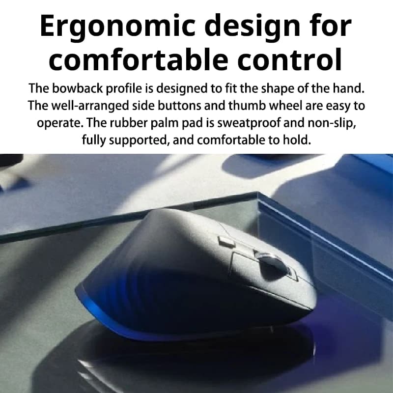 ماوس بلوتوث لاسلكي Logitech MX Master 3S، عجلة تمرير كهرومغناطيسية فائقة الهدوء، دقة 8000 DPI، تدفق بين الأجهزة، تصميم مريح - 5