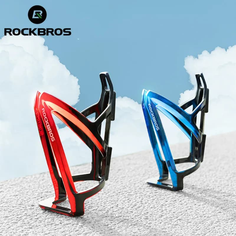 حامل زجاجة مياه دراجة ROCKBROS قفص زجاجة دراجة جبلية وطريق خفيف الوزن ملون حامل زجاجة دراجة إكسسوار دراجة