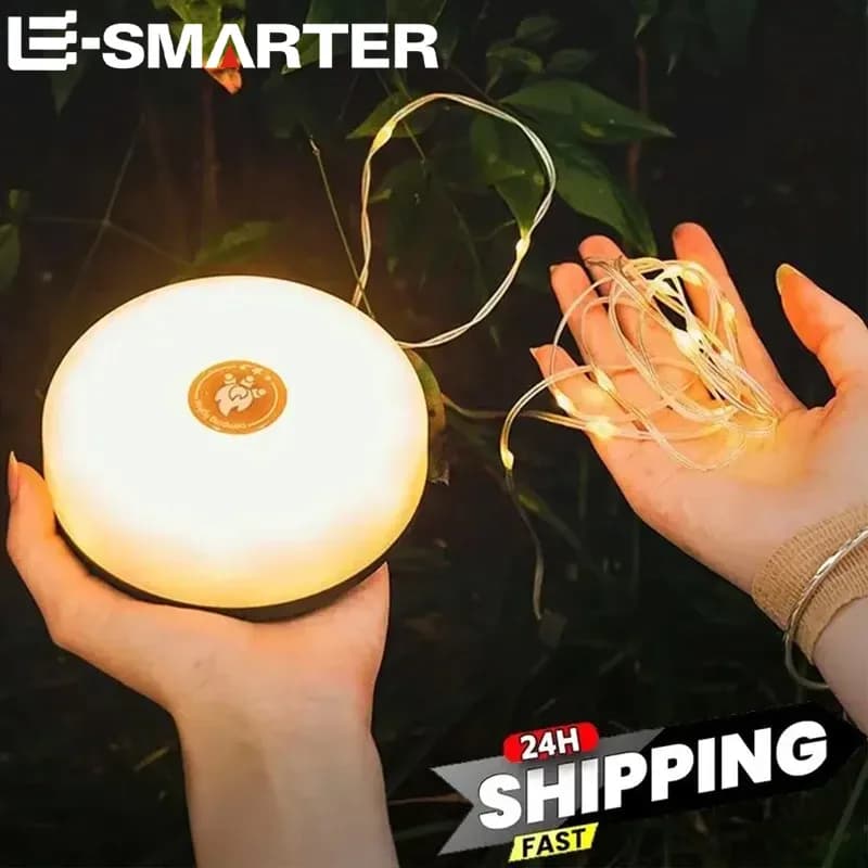 Waterproof LED Camping Lamp Strip Atmosphere 10M Length Recyclable Light Belt Outdoor Garden Decoration Lamp for Tent Room - 2