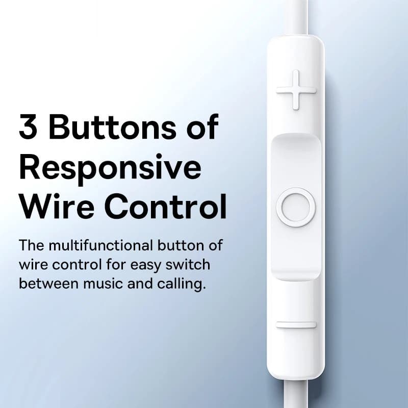 Baseus C17 Wired Earphone Type-C with Mic in-ear Wired Headphones For Xiaomi Samsung  NOTE 10 NOTE 20 S21 S20 Cellphone Headsets - 4