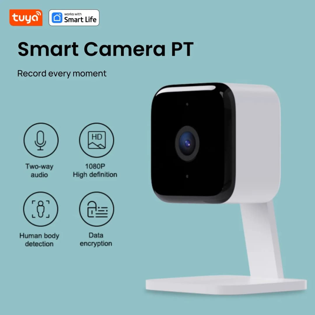 كاميرا Tuya الذكية بدقة 1080p وWi-Fi، أمان منزلي بدقة 2 ميجابكسل، تنبيهات في الوقت الفعلي عبر التطبيق، صوت ثنائي الاتجاه، مع تتبع الحركة للرضع والحيوانات الأليفة - 6