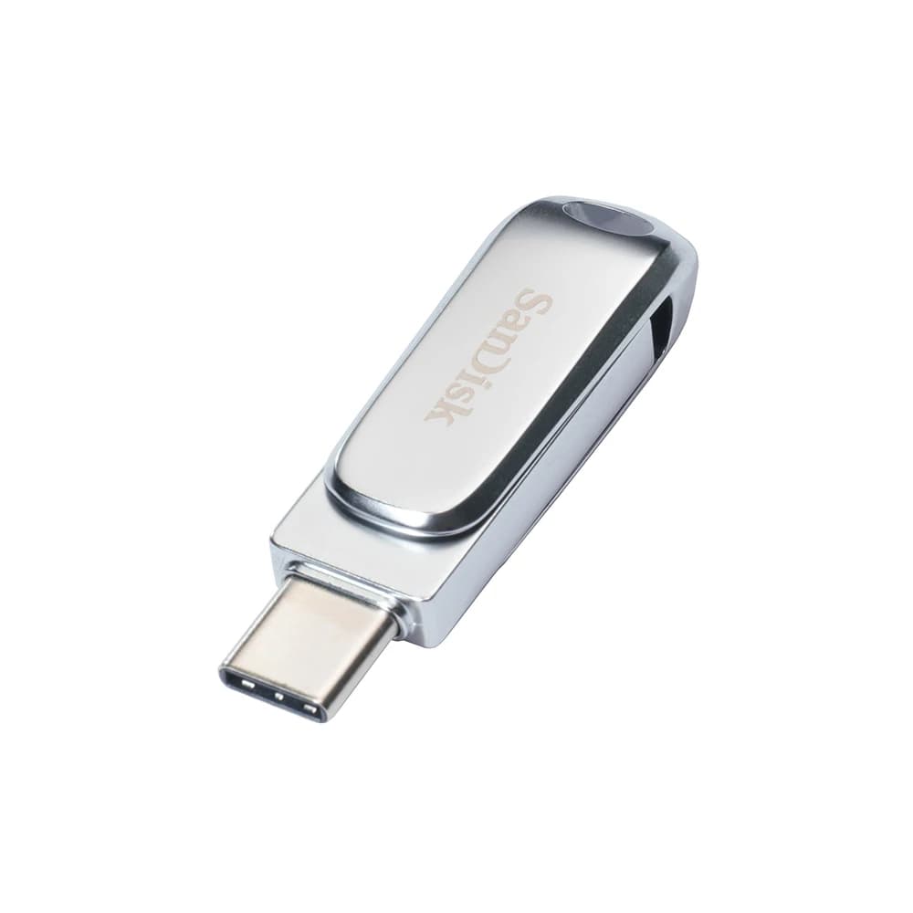 SanDisk SDDDC4 Ultra Dual Drive Luxe USB 3.2 فلاش درايف 64 جيجابايت Type C 128 جيجابايت 256 جيجابايت 512 جيجابايت معدن Type A OTG 2 في 1 فلاش درايف