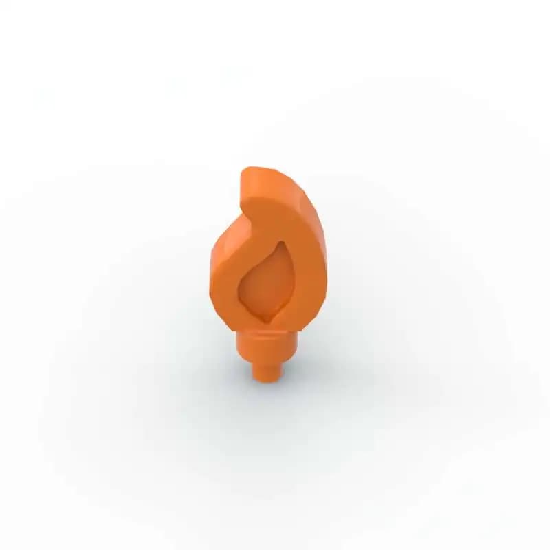 MOC 10 قطع 37775 مجموعة مكعبات بناء لهب صغير موجة مستديرة مستقيمة مفردة مع دبوس DIY لعبة أطفال هدية عيد ميلاد - 3