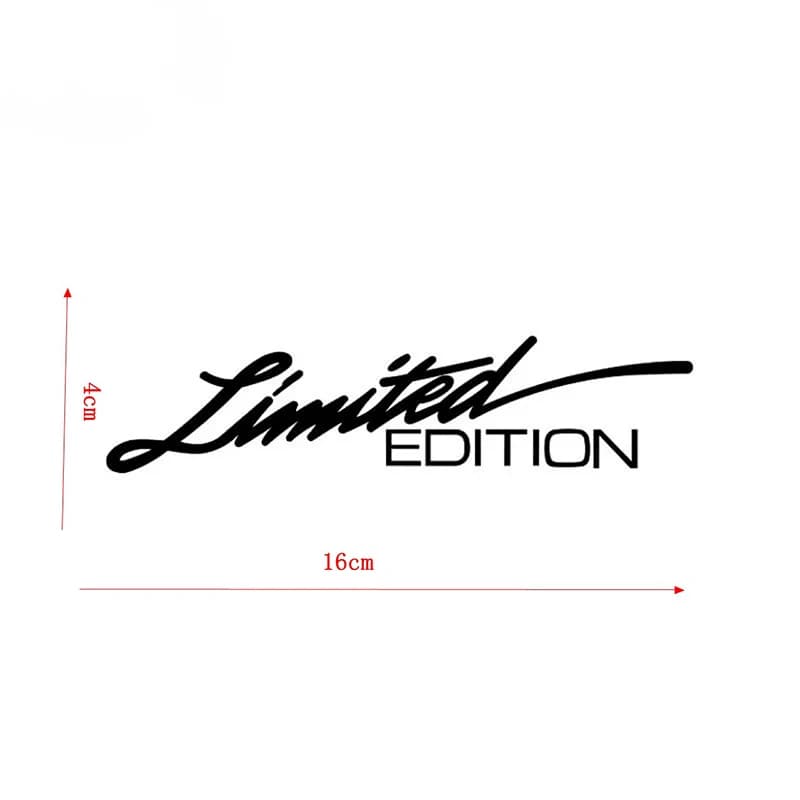 Creative LIMITED EDITION Car Laser Stickers English Letter Car Reflective Decal Reflective Decal Auto Styling Sticker 16*4cm - 6