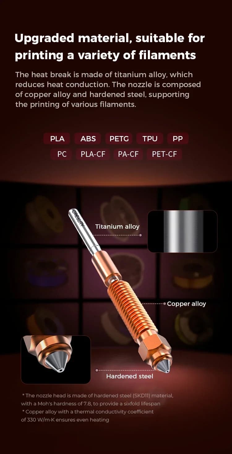 كتلة تسخين خزفية Creality K1 Max/K1C/K1SE (إصدار 2025 الجديد) + لوحة محول PCBA_T9_GD32F303CBT6 لطابعة K1 Series ثلاثية الأبعاد - 6
