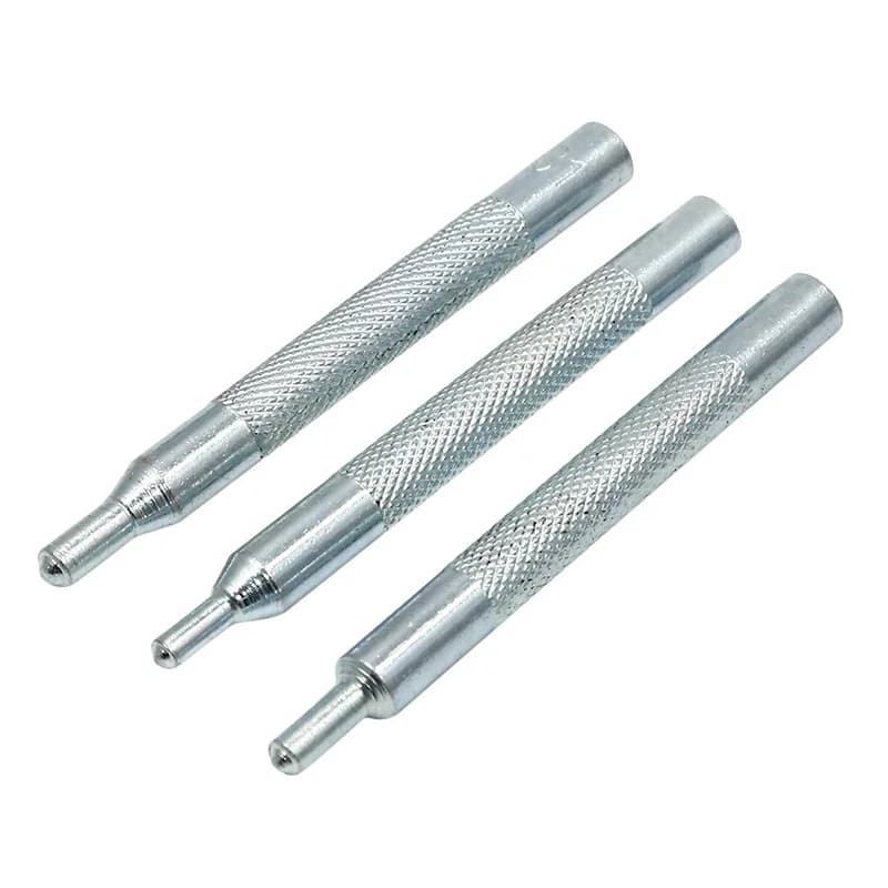 11Pcs Snap Rivet Tool Kit - Fastener Button Installation Set for DIY Leather Crafts & Hand Punching - 5