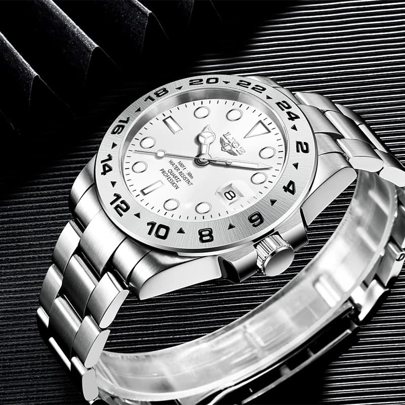 LIGE Hot Sell Men Watch Sport Mens Watches Top Brand Luxury  Military Waterproof Full Steel Quartz Clock Men Relogio Masculino - 2